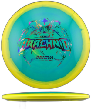 Innova Arachnid Halo Star. Green with Yellow Halo and Rainbow Stamp, 180g