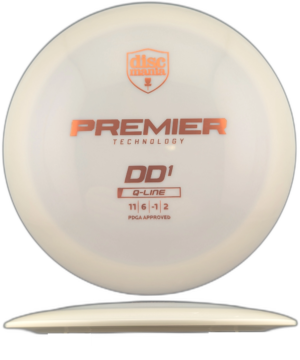 Discmania DD1 Q-Line. #2 White with Orange Stamp, 174g (26202)