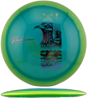 Innova Roadrunner Halo Champion. Light Blue with Green Halo and Rainbow Stamp, 173-5g