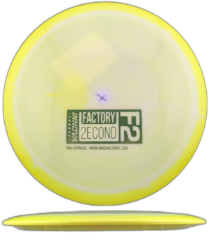 Innova Sidewinder Halo Star (F2). Light Yellow with Yellow Halo and Light Green F2 Stamp, 173-5g